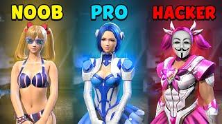 NOOB vs PRO vs HACKER - Garena Free Fire