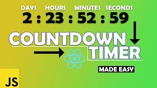 React Js Countdown Timer made easy
