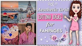 Aesthetic Grid edit tutorial for Fanpages | Easy PicsArt Editing tutorial | Must watch #fanpages