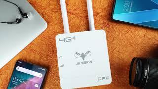 JK Vision 4G WiFi Router, All SIM Cards Supported