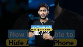 Officially HIDE APPS on iPhone with iOS 18 #iphone #ios18