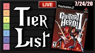 Guitar Hero 2 Soundtrack Tier List