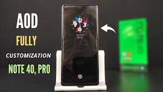 Infinix Note 40 Pro & Note 40 How To Set Always On Display | Full Customization | AOD |