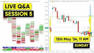 Order flow Analysis | Live Q&A | 11th May '24