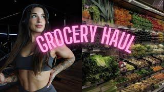 GROCERY HAUL - fat loss + muscle gain + healthy (plan out my dinners for the week)