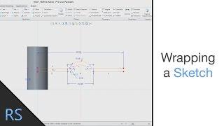 Wrap a Sketch in Creo Parametric 3.0