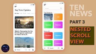 Flutter News App (Frontend To Backend) Part 3 - Nested Scroll View