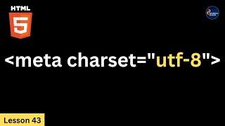 What is utf-8 in html in Hindi | Charset In Html | UTF-8 Encoding Examples |  Lesson 43