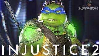 Epic Leonardo Has Awesome Combos! - Injustice 2 "Ninja Turtles" Gameplay (Online Ranked)