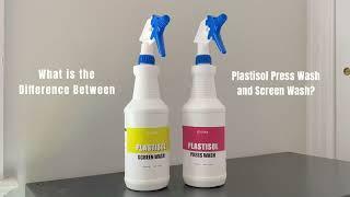 Plastisol Ink Cleaner - What is the difference between press wash and screen wash?