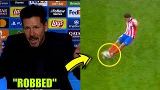 Diego Simeone Angry Reaction to Julian Alvarez's Disallowed Penalty Goal vs Real Madrid 