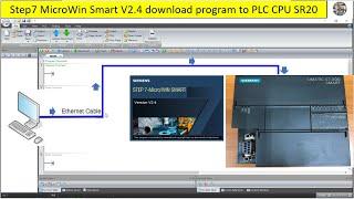 Siemens PLC S7-200 Smart CPU SR20 communication and download example program