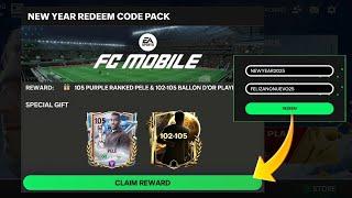 TWO NEW YEAR REDEEM CODE IS FINALLY HERE!  FREE PELE & 102+ BALLON DO’R PLAYER!  REDEEM ASAP 