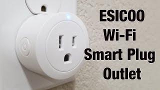 Esicoo Wi-Fi Smart Plug Outlet - Setup & Review