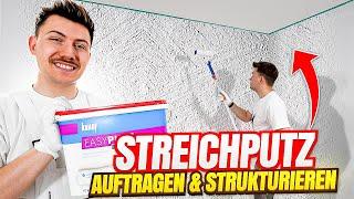 Streichputz richtig auftragen & strukturieren (Knauf EASY PUTZ)