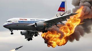 Goodbye Putin! Russian Presidential Plane Explodes in the Air Attacked by US and Ukrainian Troops