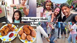 Holi Celebration Vlog-Food,Dance, Masti -Miliye humare naye mehman se || # Manashi Vlogs