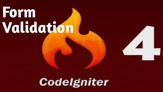 Form Validation in Codeigniter Part #15 | Codeigniter 4 tutorial in Hindi