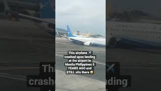Airplane crash in the Philippines ️ #shorts #travel #airport #avgeek #planecrash #philippines