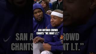 Fans in San Antonio wanted to see Isaiah Thomas ️