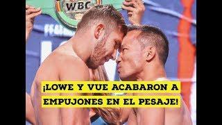 ¡Isaac Lowe vs Duarn Vue acabaron a empujones en el pesaje! #FurySchwarz