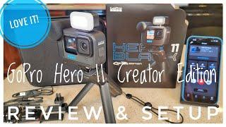 REVIEW GoPro HERO 11 Black Creator Edition How to setup Volta Battery Grip & Media Mod & UNBOXING