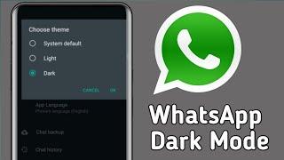 How To Enable Whatsapp Dark Mode (Official) For All Mobile