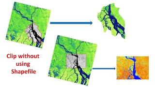Clipping/Extracting Raster Data without Using any Shapefile in ArcGIS