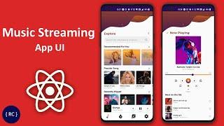 Online Music Streaming App UI in React Native