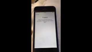 Touch ID failed error on iPhone 5s