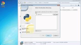 Installing Python 3.1.1 on Windows 7-64 bit