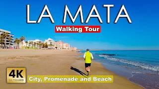 La Mata (Torrevieja) - Promenade, Beach and City | Costa Blanca - Walking tour 2024 [4k 60fps]