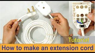 How to make your own extension cord - South African plug and Janus coupler