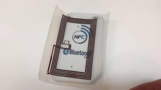 LEE-BED: NFC antenna made with ink-jet printing with nano copper ink