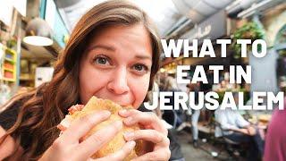 BEST STREET FOOD IN JERUSALEM // ISRAEL-PALESTINE TRAVEL VLOG