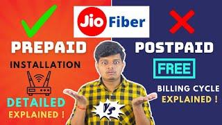 Jio Fiber Prepaid Vs Postpaid Which is Better ? | Jio Fiber Installation Detailed Explained