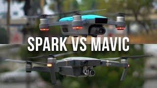 DJI Spark vs Mavic Pro - Review and Comparison