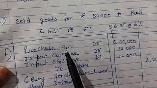 CGST and SGST journal entries accounting class 11 /journal entries class 11