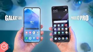 POCO X7 PRO perde para o GALAXY A55!? // comparativo dos MAIS PROCURADOS de CADA MARCA!