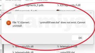 Pc Fix Uninstall Does not exist. Cannot uninstall Problem Solve in Windows 11,10,7,8