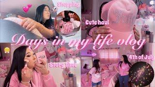 VLOG : girly shopping trip, 4th of July, Ross & tj maxx haul, family time, & creepy story time