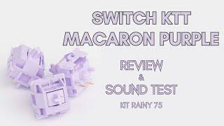 Sound test switch KTT Macaron Purple - Kit test Rainy 75