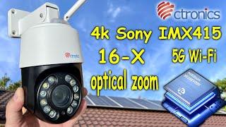The most TRUE 4k SONY IMX415 camera Ctronics TRACKING+ZOOMING PEOPLE, CAR, ANIMALS
