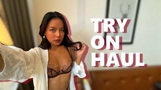 4K TRANSPARENT See-Through Lingerie TRY ON HAUL With Danie Jane