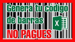 Como hacer un CÓDIGO de BARRAS en EXCEL [GRATIS] 2022