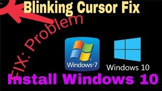 how to fix black screen with blinking cursor windows 7,10