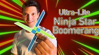 Ultra-Lite Ninja Star Boomerang! | Returning Paper Star