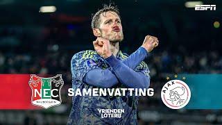  WOUT WEGHORST goud waard voor AJAX met 2️⃣ GOALS  | samenvatting N.E.C. - Ajax