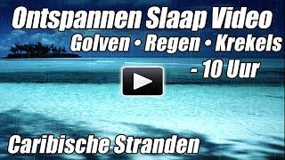 Oceaan Golven Regen Krekels Slaap Video Ontspannen Natuurgeluiden Water Slapen Ambient Geluiden uur