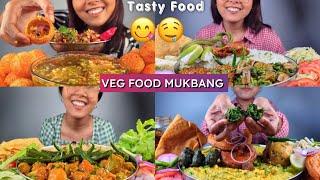 ASMR INDIAN FOOD MUKBANG |  VEG FOOD MUKBANG  | Diksha Patgiri Eating Videos | No Talking Video